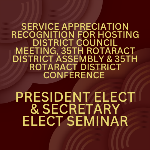 Award — 35TH Rotaract District Assembly : Rotaract District 3220 (2025)